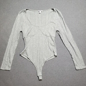 Bar III Gray Bodysuit